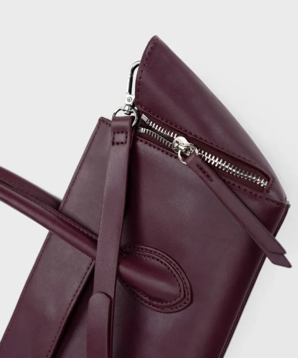 burgundy cross body bag