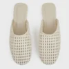 off white braided mules