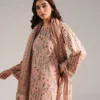 3 piece embroidered zari lawn suit