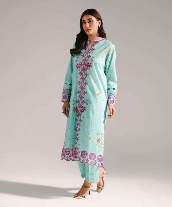 embroidered lawn shirt