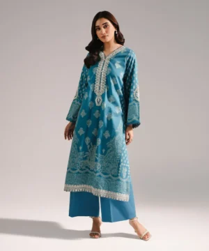 2 piece embroidered cotton suit