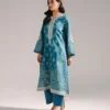 2 piece embroidered cotton suit