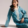 2 piece embroidered cotton suit