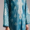 2 piece embroidered cotton suit