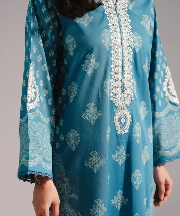 2 piece embroidered cotton suit