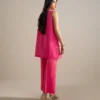 2 piece embroidered cotton net suit