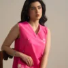 2 piece embroidered cotton net suit