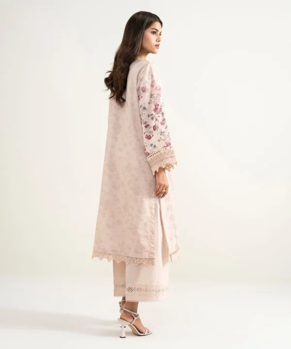 2 piece embroidered zari lawn suit