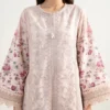 2 piece embroidered zari lawn suit