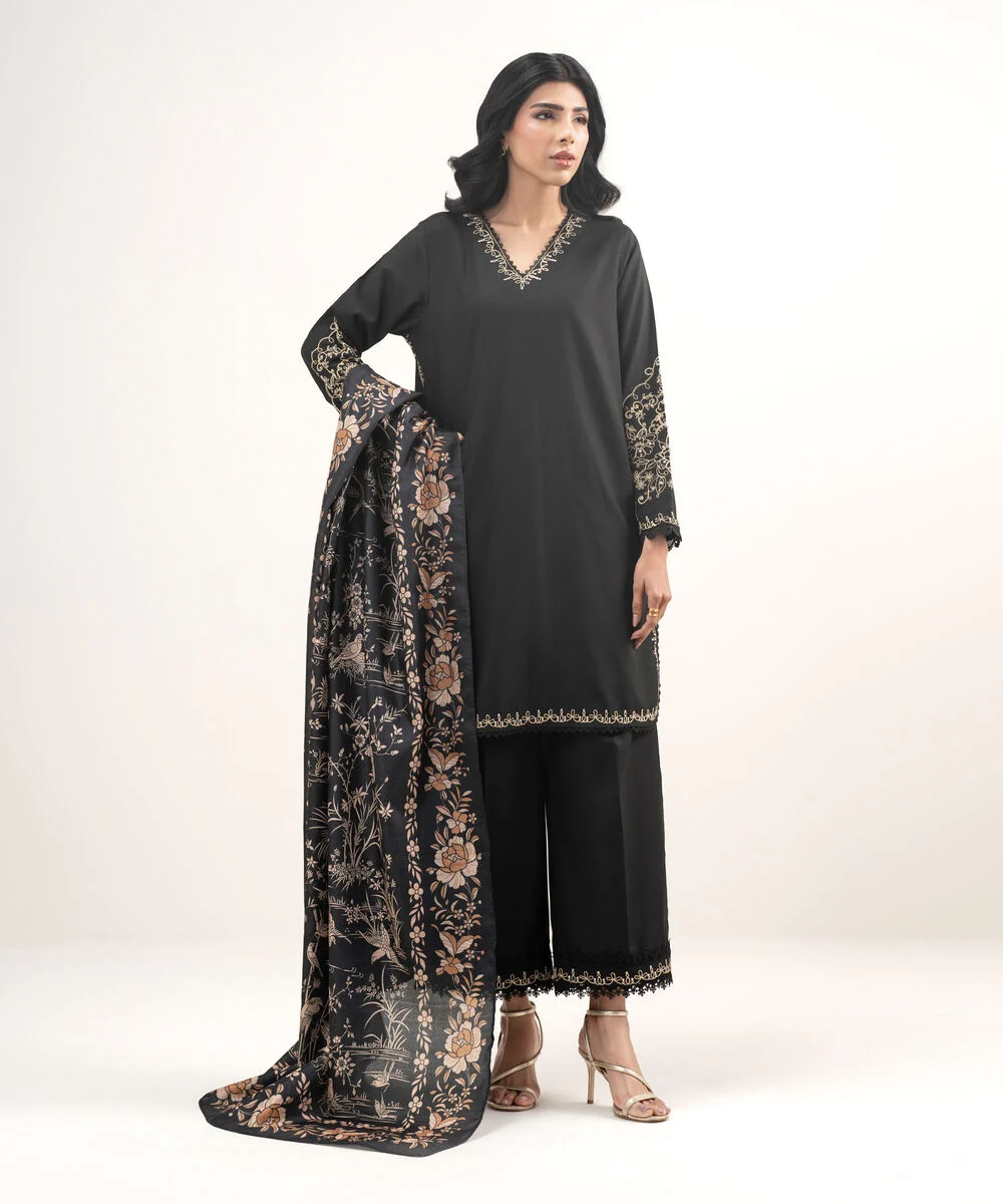 3 piece embroidered cotton net suit (copy)