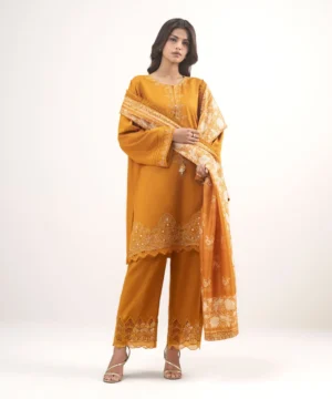 3 piece embroidered cotton viscose suit (copy)
