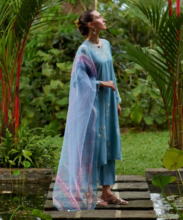 3 piece embroidered raw silk suit (copy)