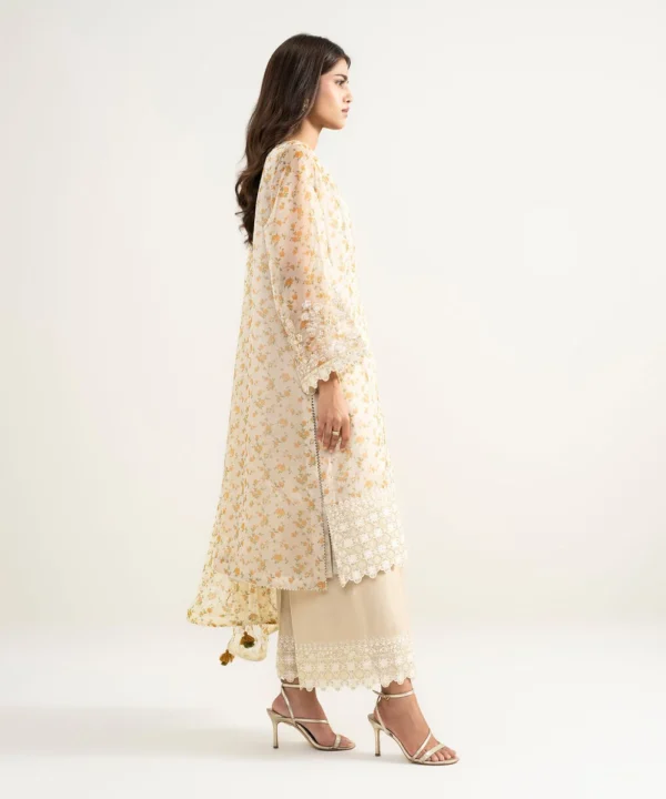 3 piece embroidered cotton viscose suit