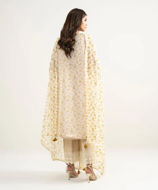 3 piece embroidered cotton viscose suit
