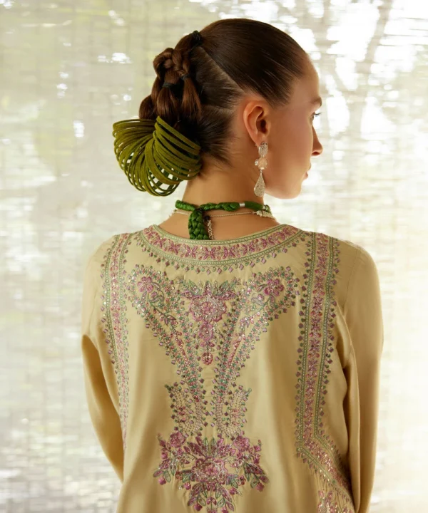 3 piece embroidered raw silk suit (copy)