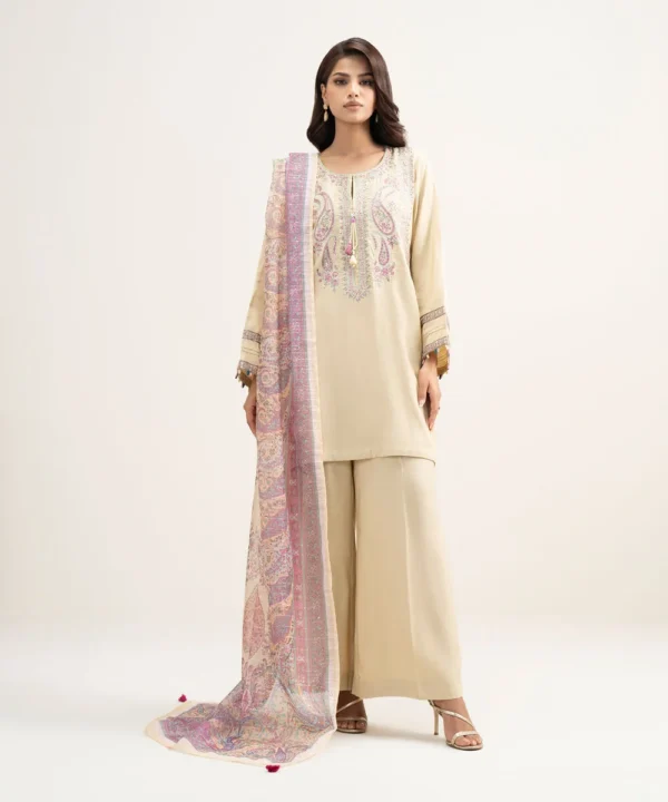 3 piece embroidered raw silk suit (copy)