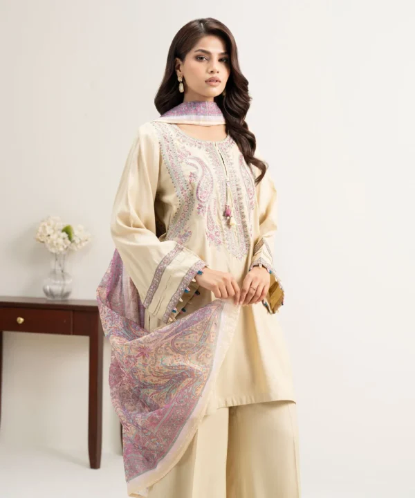 3 piece embroidered raw silk suit (copy)