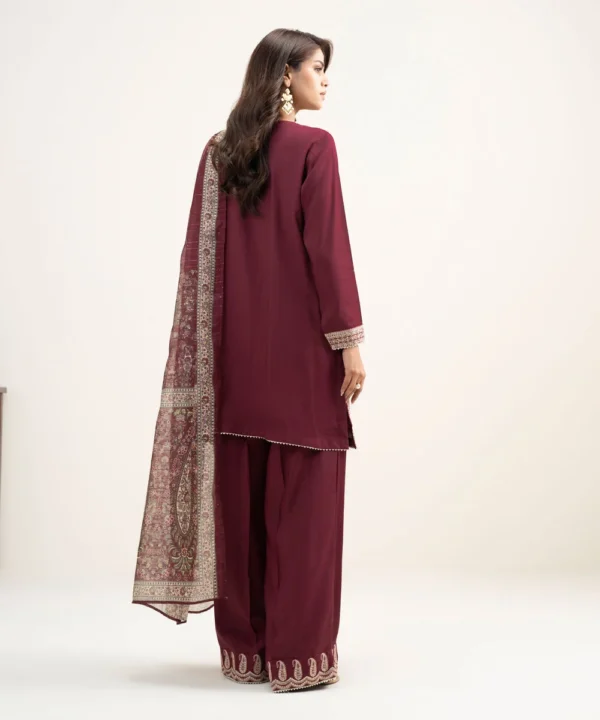 3 piece embroidered raw silk suit (copy)
