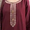 3 piece embroidered raw silk suit (copy)