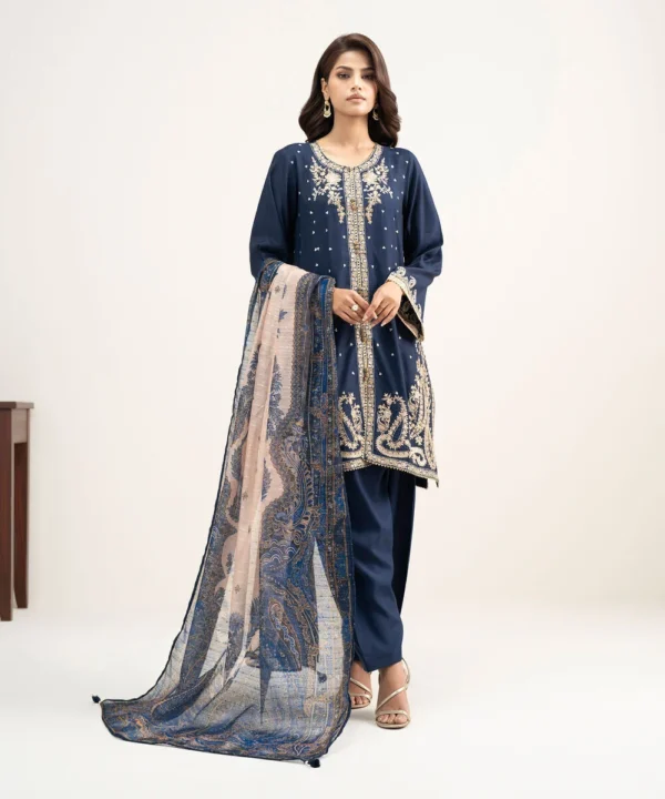 3 piece embroidered raw silk suit (copy)