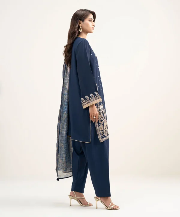 3 piece embroidered raw silk suit (copy)
