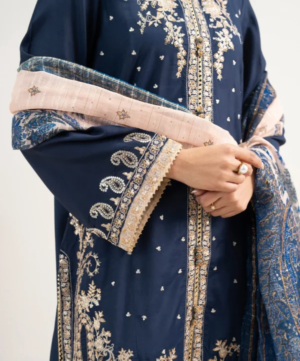 3 piece embroidered raw silk suit (copy)