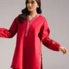 embroidered cotton shirt