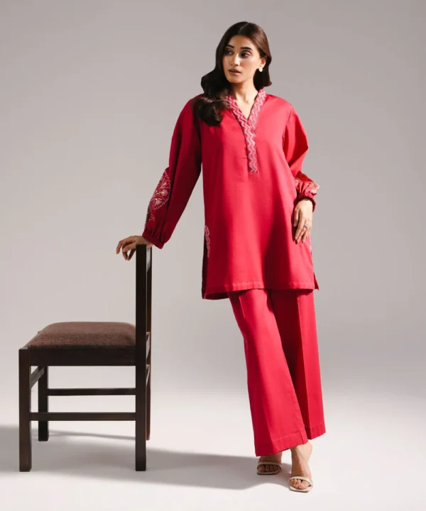 embroidered cotton shirt