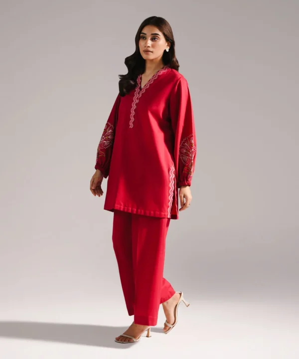 embroidered cotton shirt
