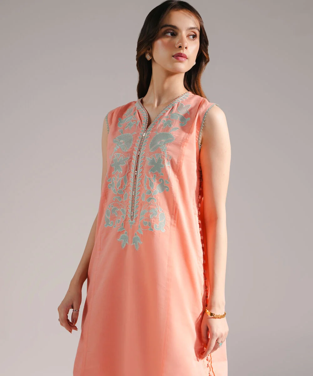 embroidered zari lawn shirt