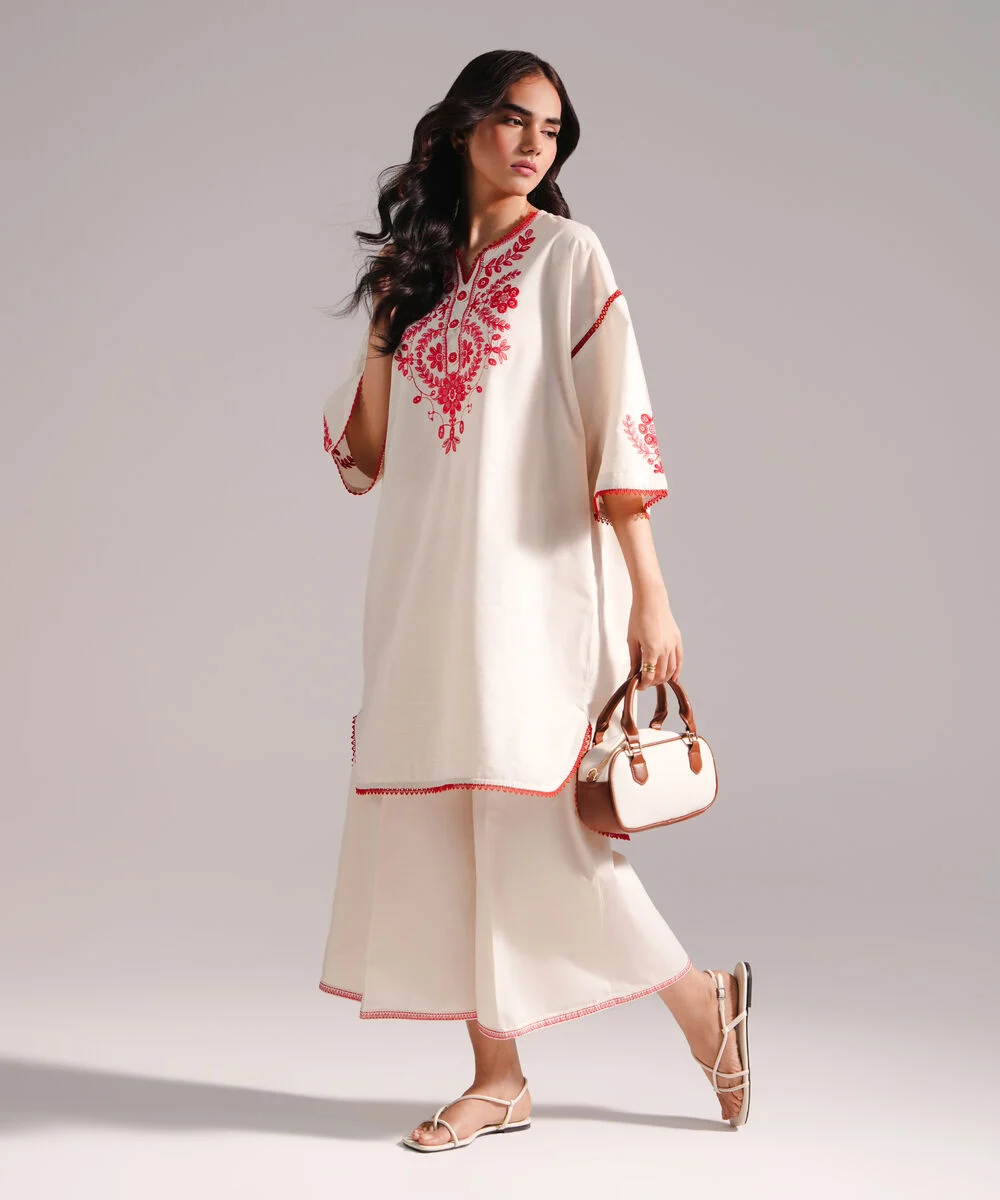 embroidered zari lawn shirt