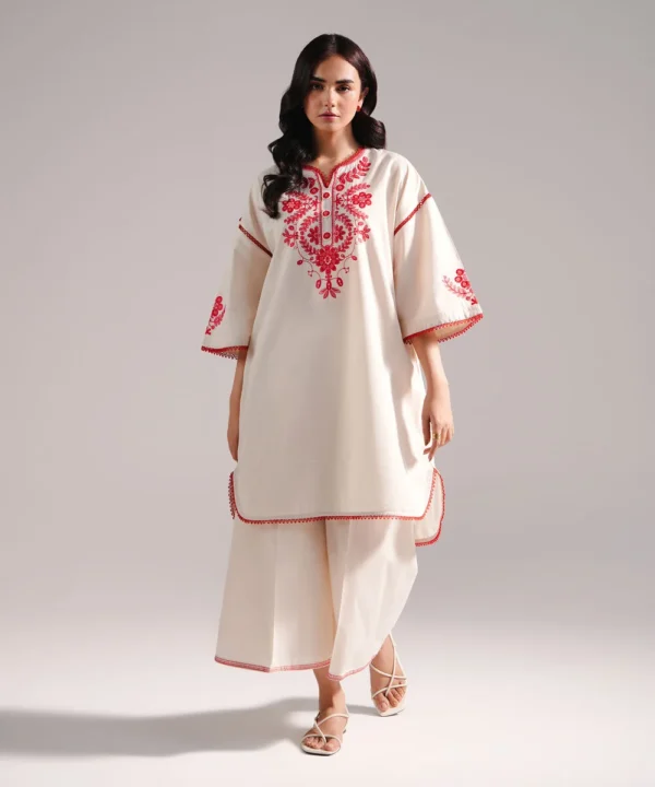 embroidered zari lawn shirt