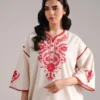 embroidered zari lawn shirt
