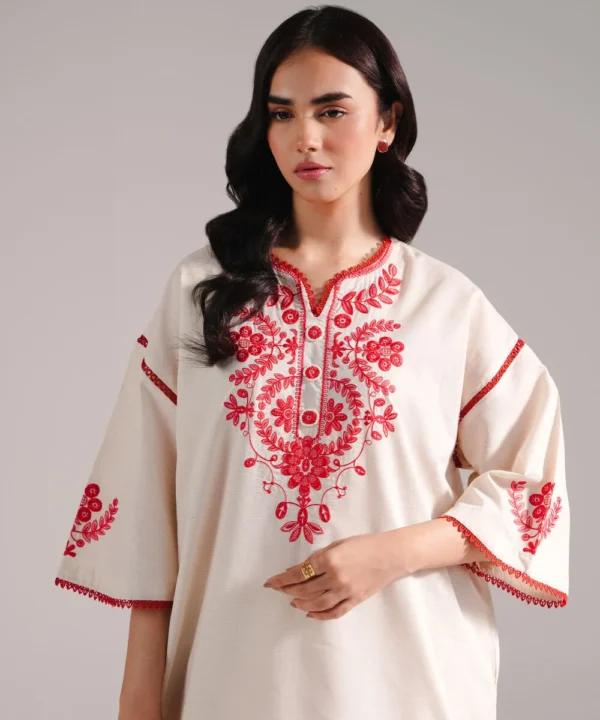 embroidered zari lawn shirt