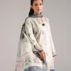 3 piece printed leno kara suit