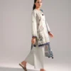 3 piece printed leno kara suit