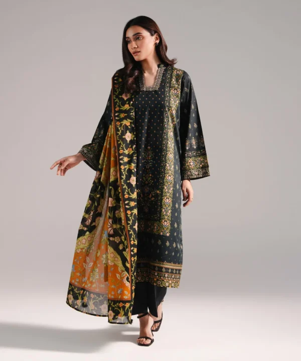 3 piece printed lawn suit